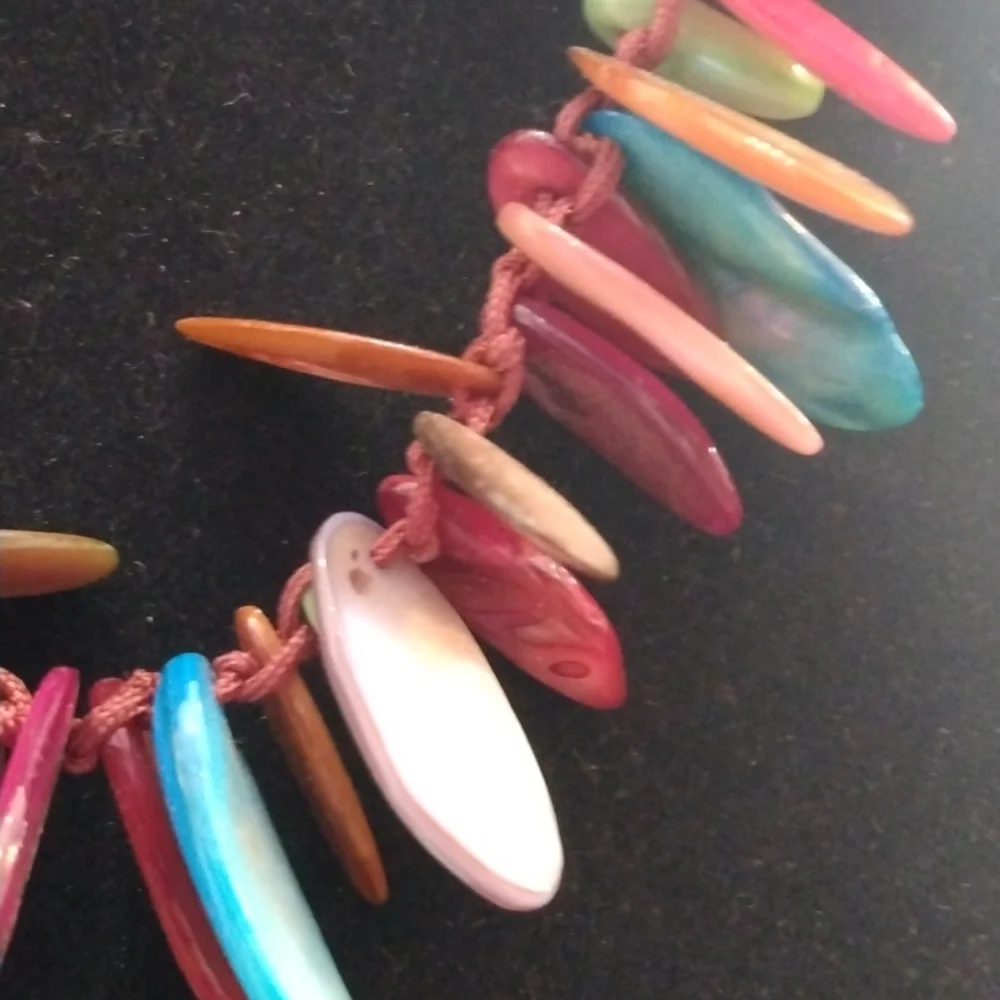 Colorful shell necklace